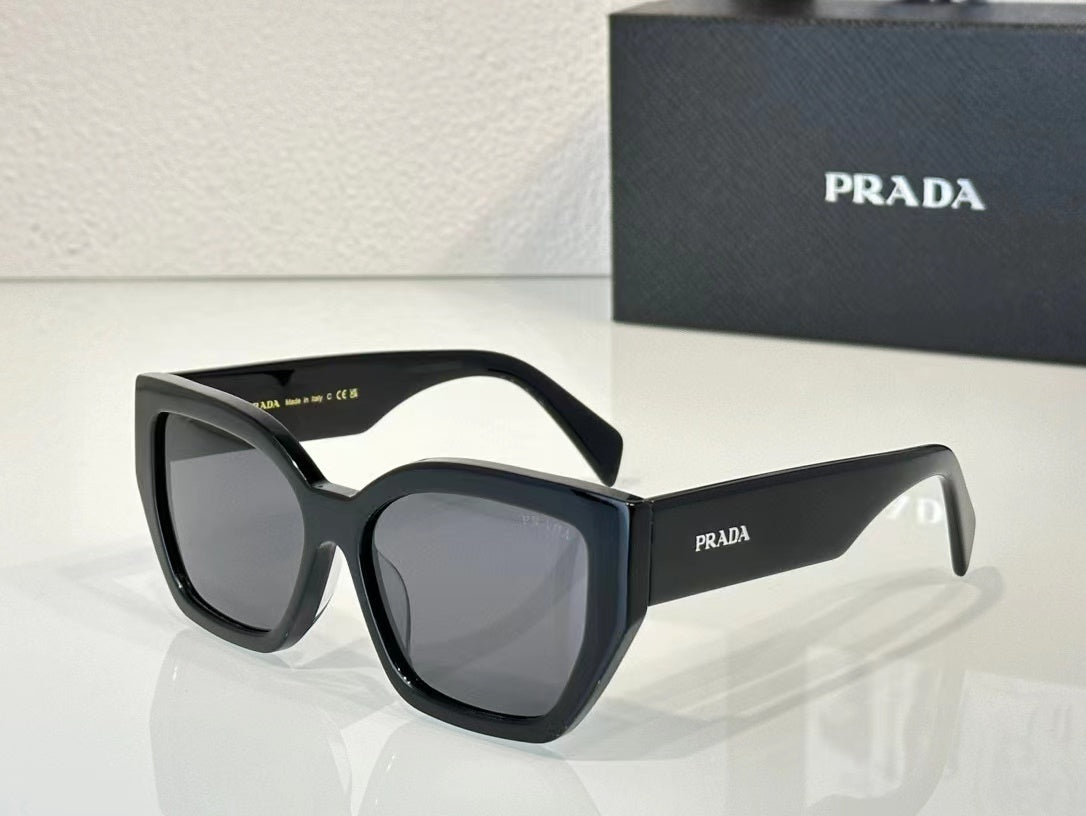 Black Oversized Cat-Eye Sunglasses