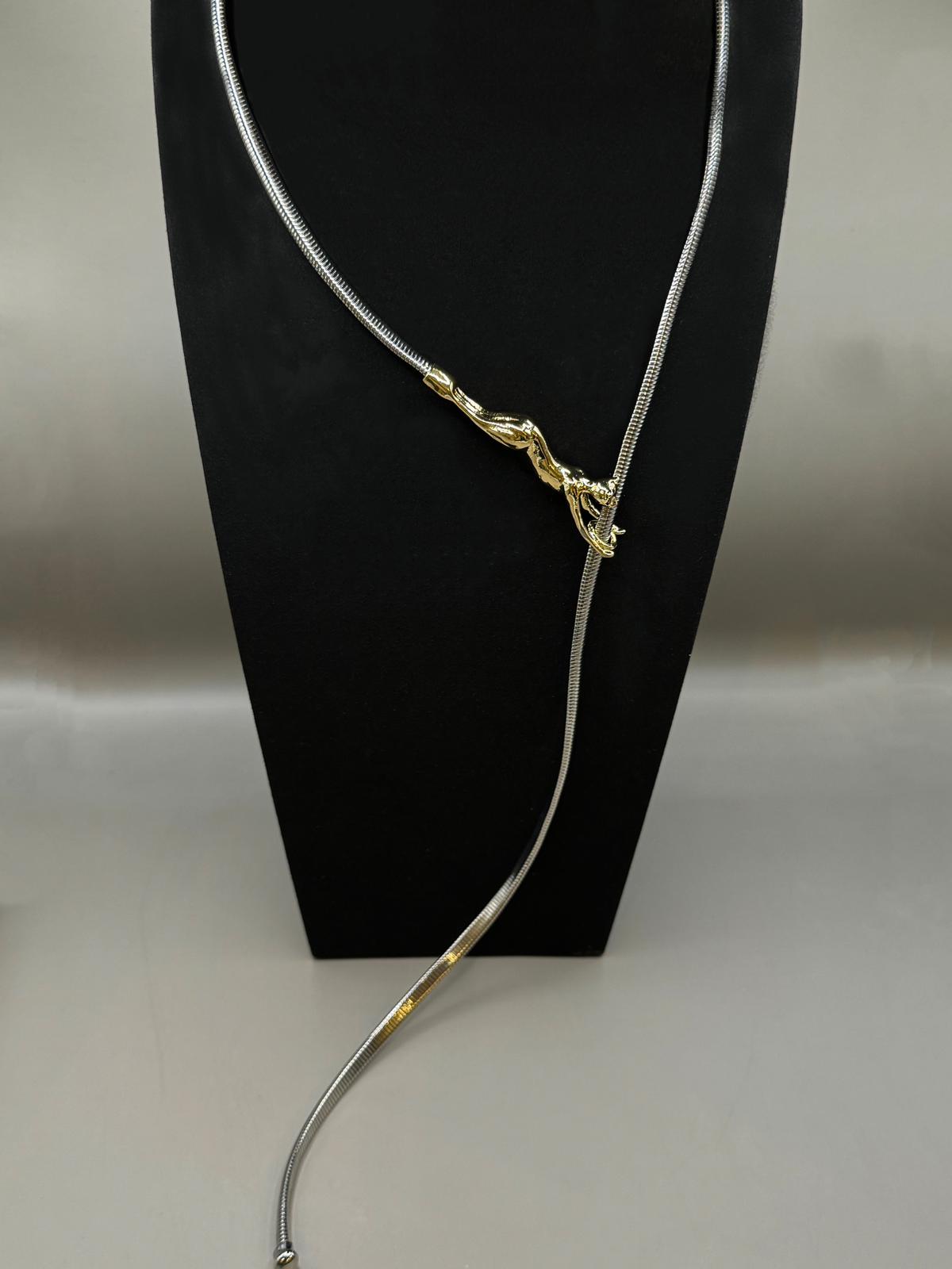 Panther Flow Lariat Necklace