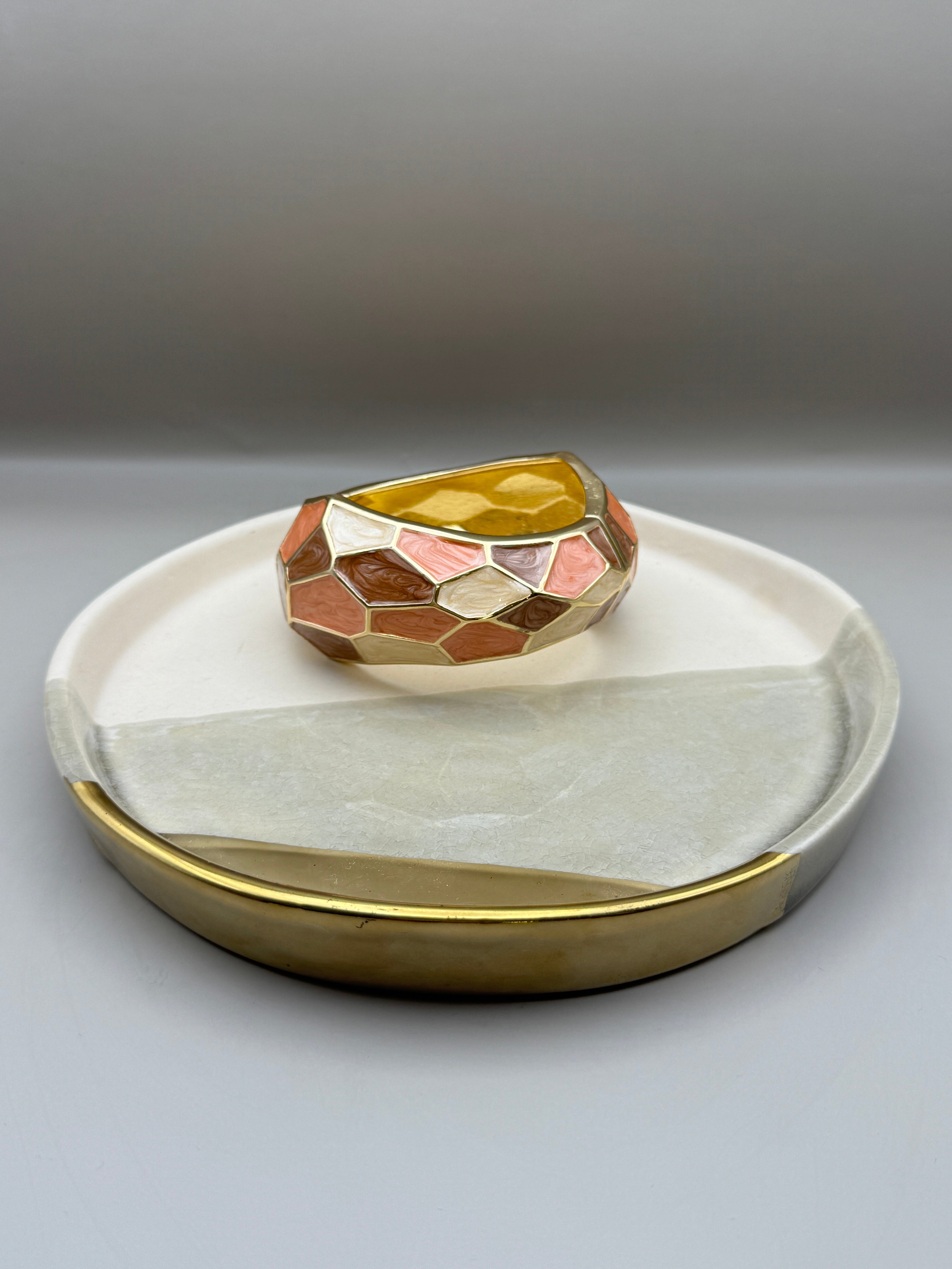 Desert Mosaic Gold Bangle