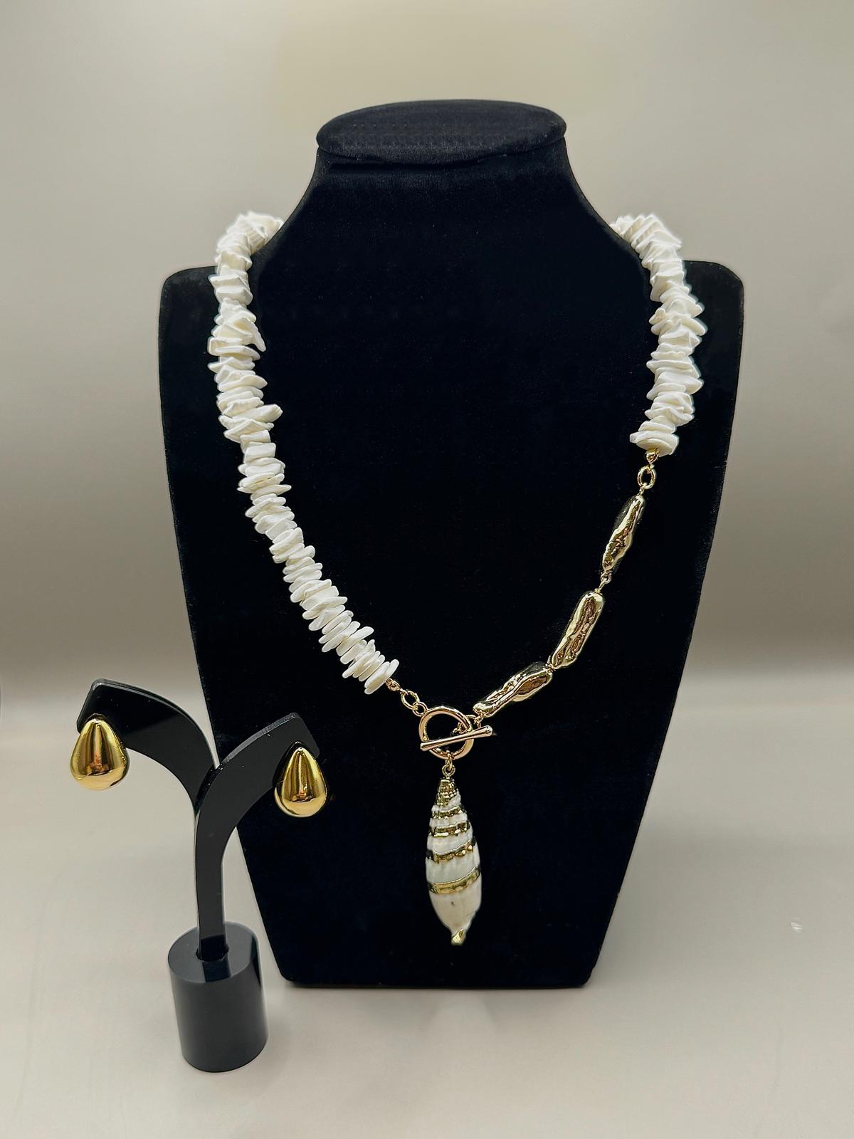 Ocean Pearl Shell Necklace Set